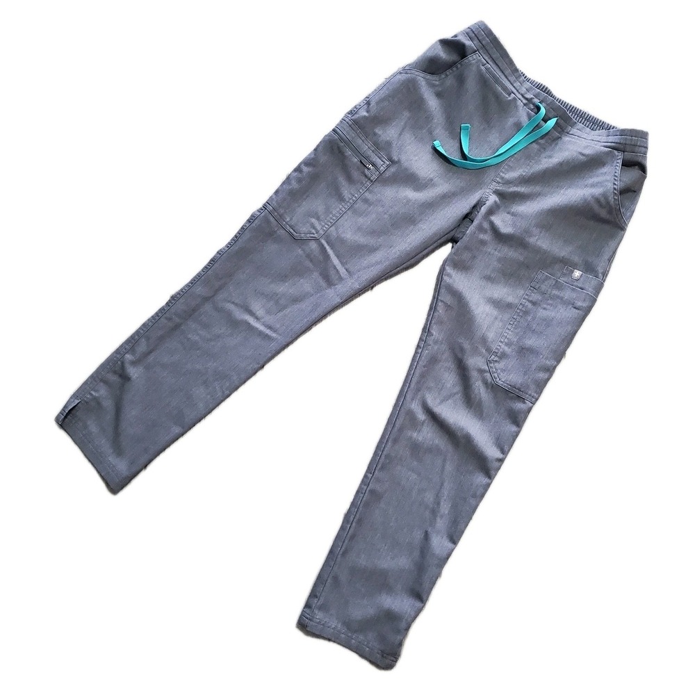 FIGS Women's Yola Skinny Scrub Pants XS/P Graphite Gray Grey Petite TW2000P